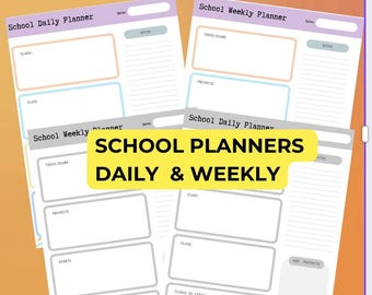 Student Planner,Academic Agenda, Assignment Tracker, School planner, class planner, assignment tracker, school assignment organizer