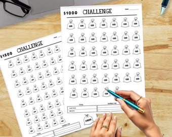 Envelopes Savings Challenge Bundle - Savings Tracker Printable,Retirement Savings, Sinking Funds, Money Saving ,Savings Goals,Budgeting
