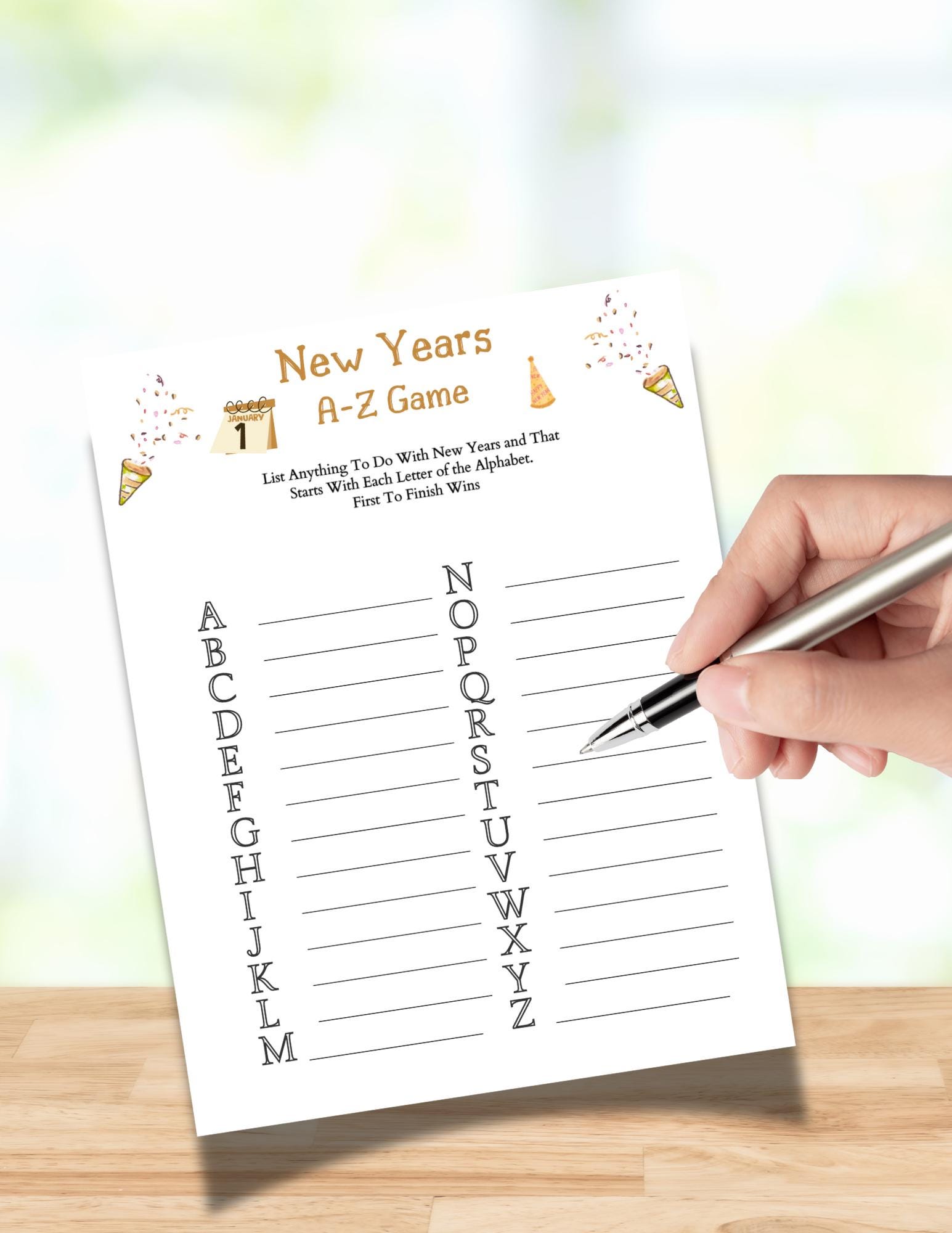 New Year Party Games Bundle: Printable New Years Game Activities, New ...