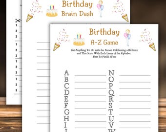 Birthday Bonanza games, Birthday Themed Games,Birthday Party Games,Printable Birthday Activities, birthday  Party Games, Birthday Event Fun
