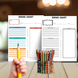 Horseback Riding Checklist Chart: Beginner Rider Responsibility, Lesson ...