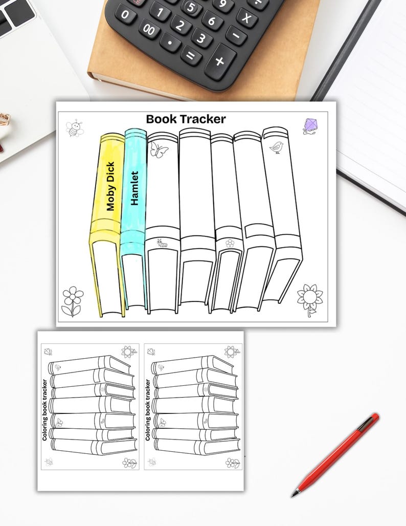 Printable Book Tracker, Minimalist Reading Log, Printable Book Tracker ...