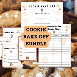 Cookie Bake Off Kit: Printable Ballots, Certificate (PDF Download)