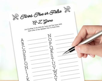 Twin Themed Party Games,Twin baby shower,Twin Activities,Printable Twin Game Pack,Fun Games for Twins,Twin Party Ideas,Twin Celebration Game