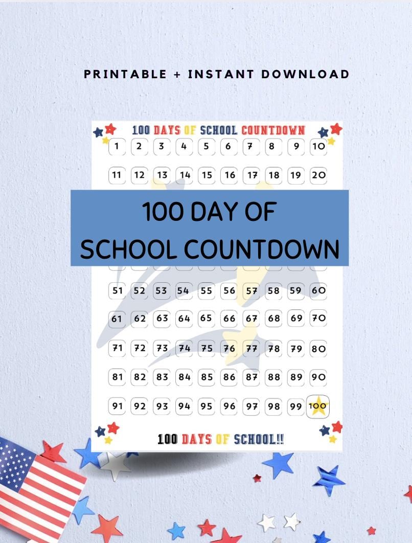 Countdown Template 67 Days Ago From Today 100, 60, 30 Day