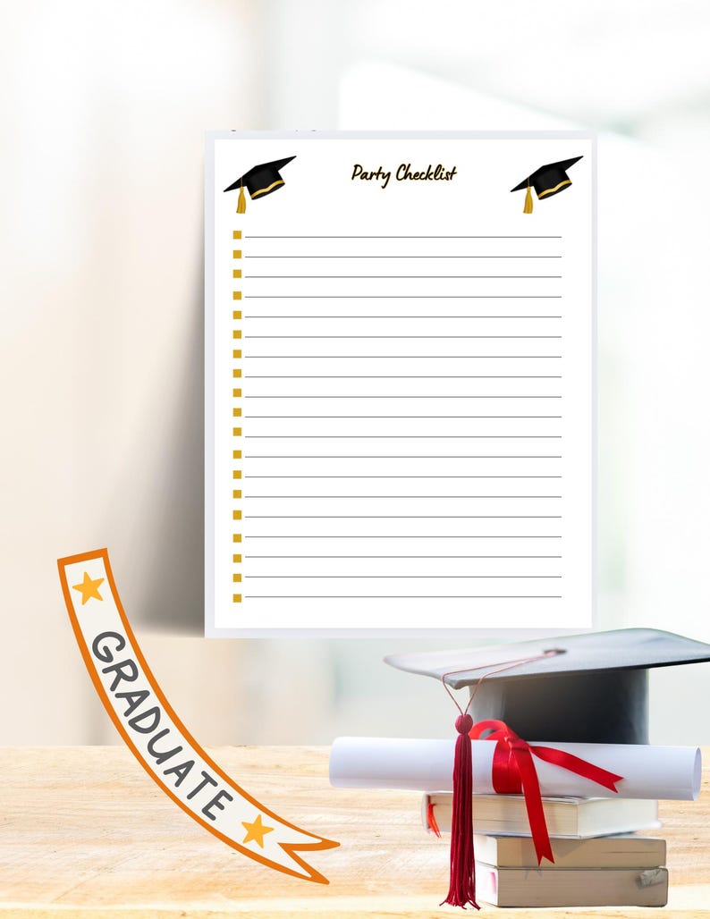 Graduation Party Planner, Grad Party Planner,guest List, Gift Tracker ...