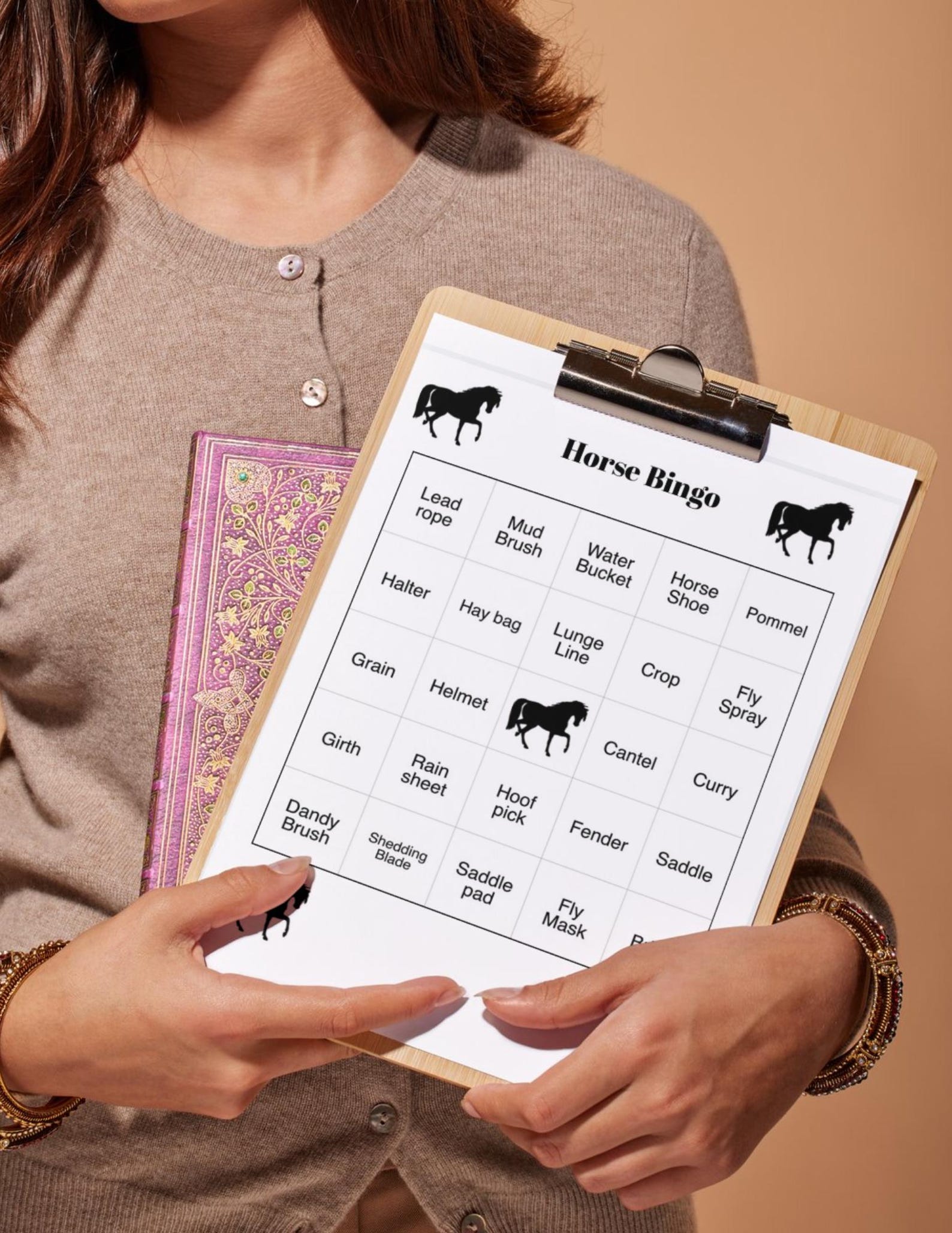 Pony Bingo Game Horse Birthday Party Activity (printable PDF), Horse ...