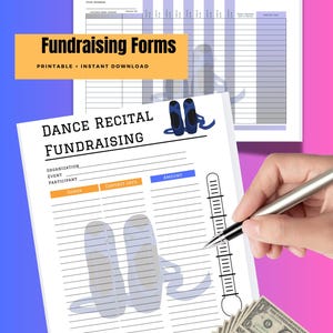 Recital Fundraiser Kit – Printable & Editable Materials for Fundraising EventsBallet Dance Recital Fundraiser Sheet Template, dance recital