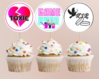 Hochzeit Dekoration Cupcake Toppers: Dekoration Abschied Dekoration, Dekoration Party Cupcaketopper