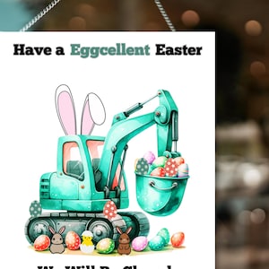 Für Ostern geschlossen Zeichen, druckbare Ladenschließung, für Ostern geschlossen Zeichen, druckbare Feiertag Ostern Geschäftsmitteilung, Geschäft & Büroanzeige