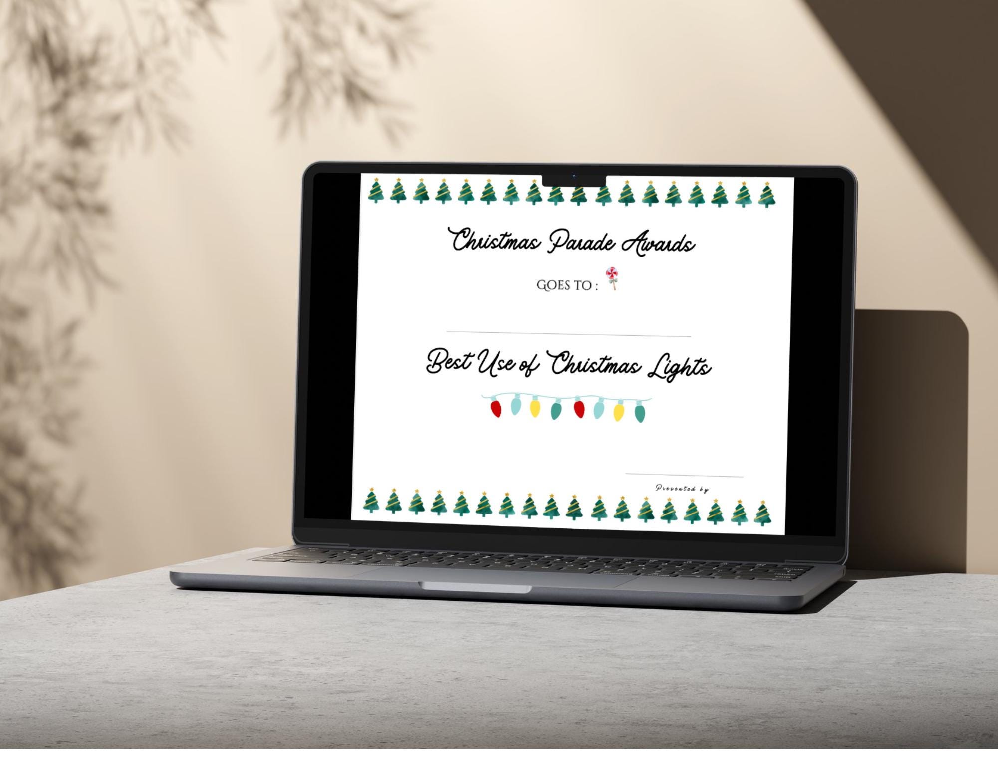 Christmas Parade Award Certificates Bundle,printable Trophies ...