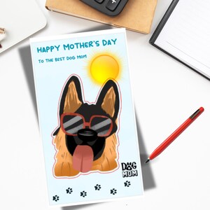 Dog Mom Mother&#39;s Day Card: Gift from Dog (PDF Download 4x6&quot;