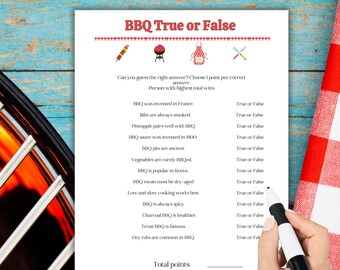 Grillspel Sant eller Falskt, Sommargrillquiz, Sommarfestlek, Grillaktivitet för familjen, Sommarpicknick-trivia, Grillaktiviteter i trädgården