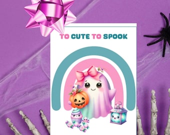Halloween Ghost tag, pink halloween ghost tag, Cute Pastel Halloween Ghost Favor Tags,Halloween Treat, Printable pink halloween ghost favor