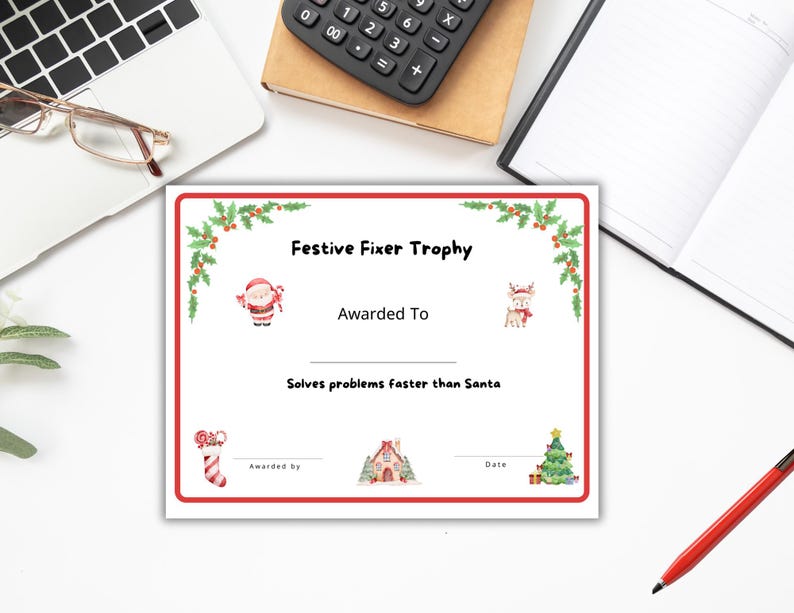 Christmas Employee Awards,holiday Office Trophies, Workplace ...