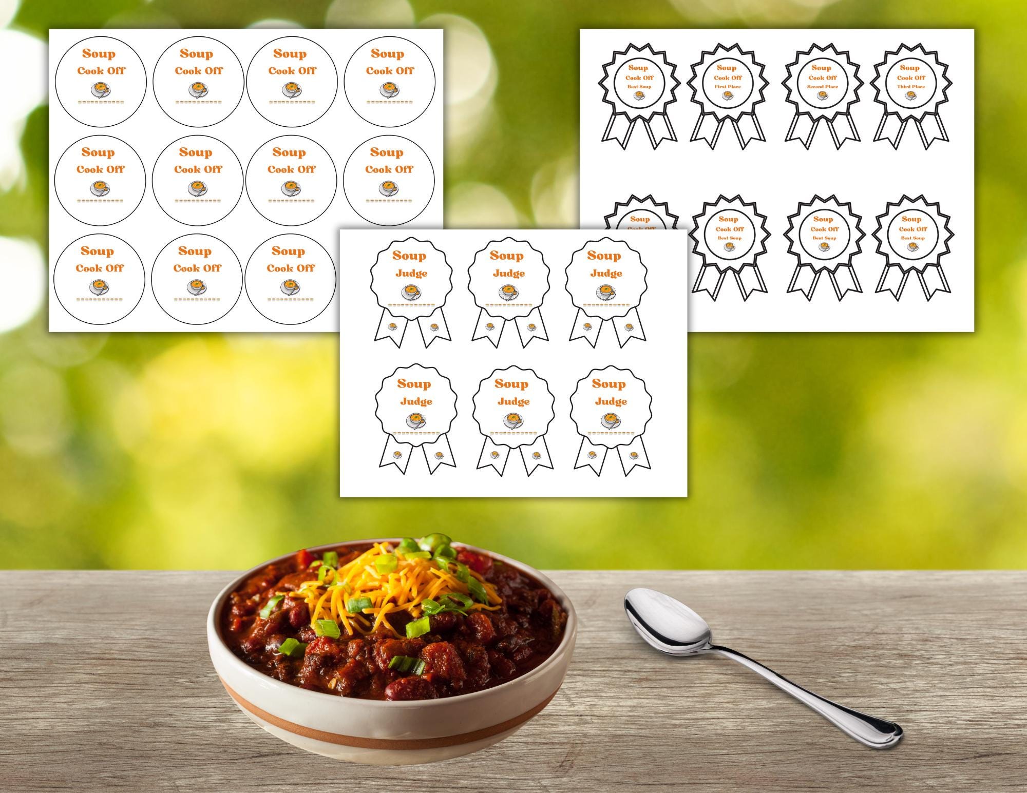 Soup Cook-off Kit,printable Contest Bundle,soup Cook-off Contest Kit ...
