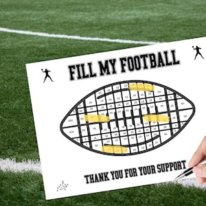 Football Fundraiser Template Bundle: Fill My Football, Team Donations (PDF)
