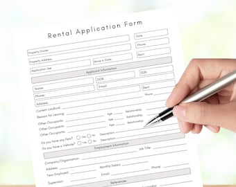 Modulo di richiesta di affitto stampabile, modello di contratto di locazione locatore-inquilino in formato PDF, modulo di richiesta di affitto, richiesta di affitto locatore. Contratto di locazione inquilino