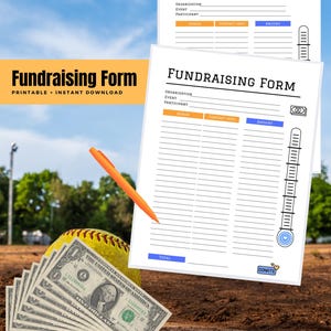 Printable Fundraising Form for Events, Charities, Sports and More ...