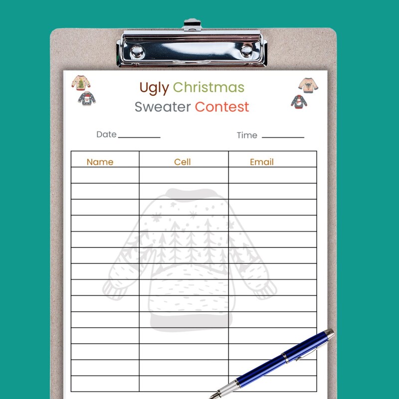 Ugly Sweater Sign - Etsy