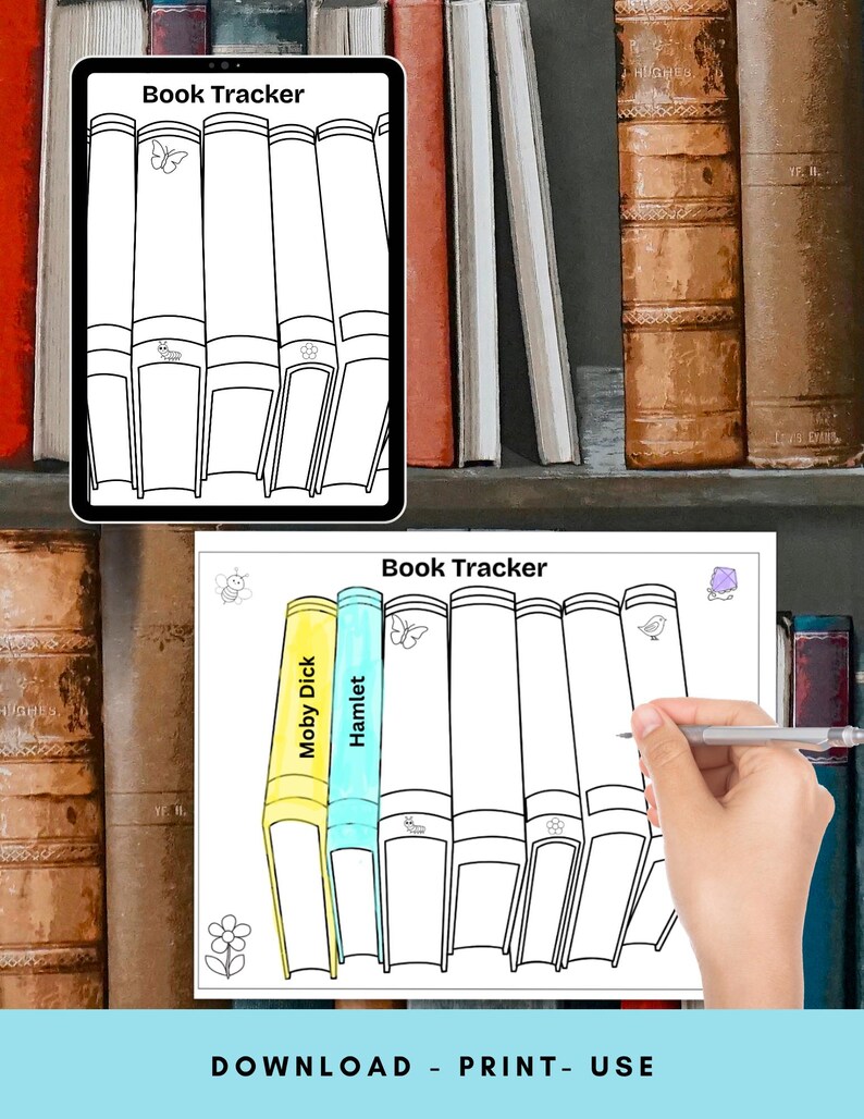 Printable Book Tracker, Minimalist Reading Log, Printable Book Tracker ...