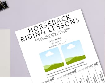 Horse for Sale Flyer | Horse Canva Template | Horse Sale Flyer Template ...