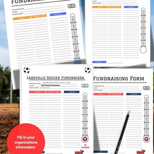 Printable Fundraising Form for Events, Charities, Sports and More ...