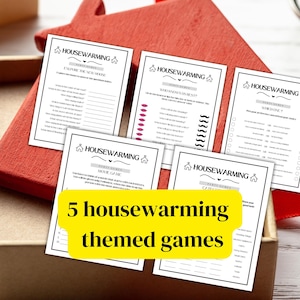 Housewarming Party Games Bundle: New Home Games (PDF Printable)