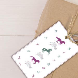 Étiquette-cadeau imprimable cheval, cadeau de joyeux anniversaire sur le thème du cheval, étiquettes cadeaux et cadeaux, étiquette-cadeau sur le thème équestre, carte et cadeau