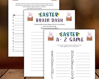 Easter Party Game Bundle,Printable Easter party activities, Easter Celebration games,Teen Easter Game, Printable Games, Easter Group Games
