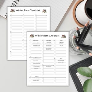 Winter Farm and Barn checklist: Are you ready for winter? Is your farm? Horse barn and farm essential checklist to prepare for the winter