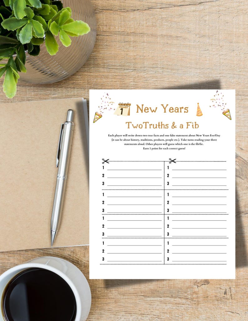 New Year Party Games Bundle: Printable New Years Game Activities, New ...