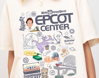 Comfort Colors Disney Epcot Shirt, Vintage Epcot 1982 Shirt, Vintage Disney Shirt, Mickey And Friends, Epcot Trip Shirt, Disney family trip