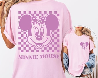 Retro Minnie Mouse Shirt, Vintage Minnie Shirt, Disney Vacation Shirt, Disneyland Minnie Shirt, Magic Kingdom Shirt, Classic Minnie Tee