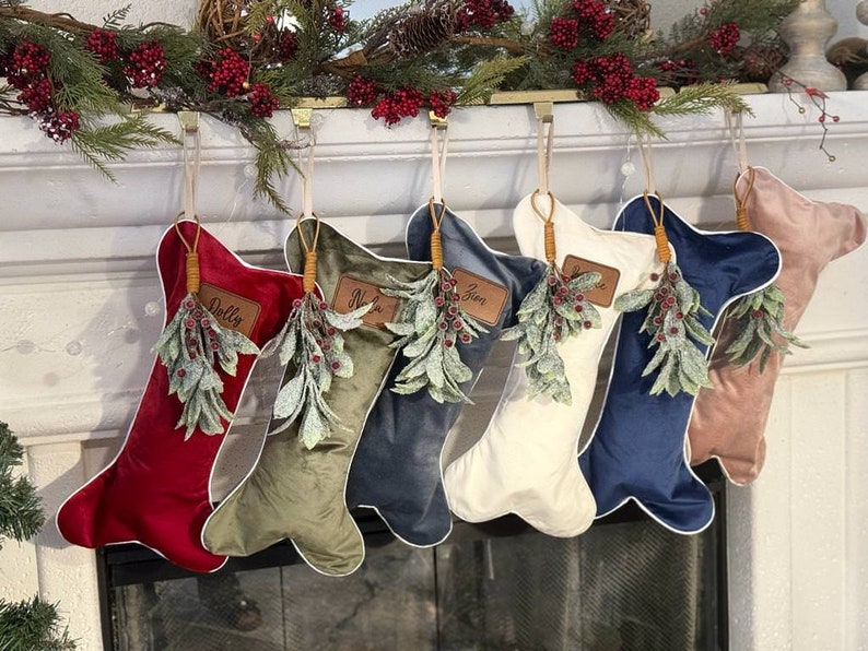 Christmas Velvet Stockings, Christmas Decor, Perfect Xmas Gift,1