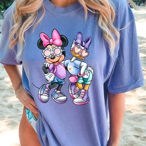 Comfort Colors Disney Minnie And Daisy Shirt, Disney Girls Shirt, Disney Besties Shirt, Disneyworld Shirt, Disneyland Tee, Disney Summer Tee