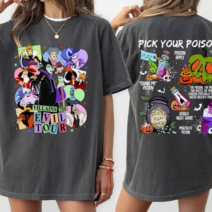 Villains Pick Your Poison Shirt,Magic Kingdom Villains shirt,Maleficient Evil Tour Shirt,Disney Villains Shirt,Bad Witches,Disney Evil Queen