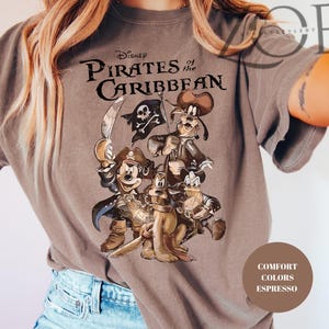 Vintage Pirates of The Caribbean Disney Shirt, Mickey Pirates Shirt, Disneyworld Trip  Shirt, Disney Retro Pirate Mouse and Friends Shirt