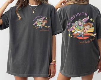 Comfort Colors To Infinity and Beyond, Vintage Toy Story Shirt, Toy Story Land Shirt, Disneyland Shirt, Disney Family Shirts