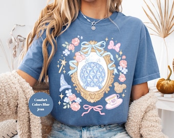 Retro Coquette Bow Disney Epcot T-shirt, Disney Epcot World Tour Tee, Disney Epcot World Tour Tshirt, Disneyland Family Trip,Wdw Tour