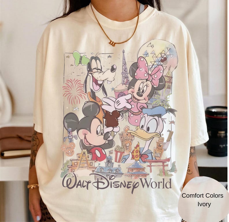 Mickey Comfort Colors Shirt, Retro Mickey And Friends Shirts,Family vacation 2026 Trip ,Magic Kingdom Shirt image 7