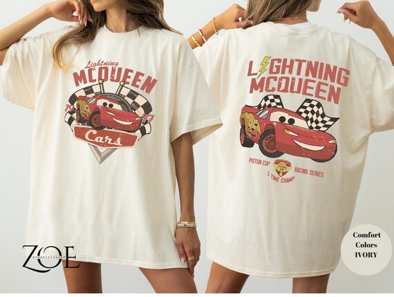 Retro Lightning McQueen Shirt ,Radiator Springs Tee, Rusteze Cars Shirt, Disney Family Vacation Apparel, Car Lovers Shirt