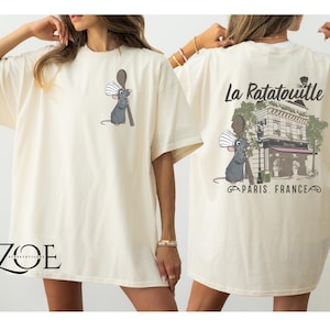 Comfort Colors Disney Ratatouille Anyone Can Cook Shirt,Disney Remy Shirt, Pixar Ratatouille Shirt, Remy Gusteau&#39;s Shirt,Li Mouse Chef Shirt