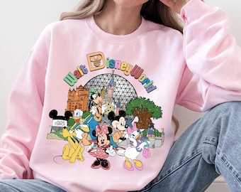 Retro Walt Disneyworld Sweatshirt, Vintage Disneyworld Sweater, Mickey And Friends Shirt,Disney Shirt, Disneyworld Family Shirt,Disney Tee