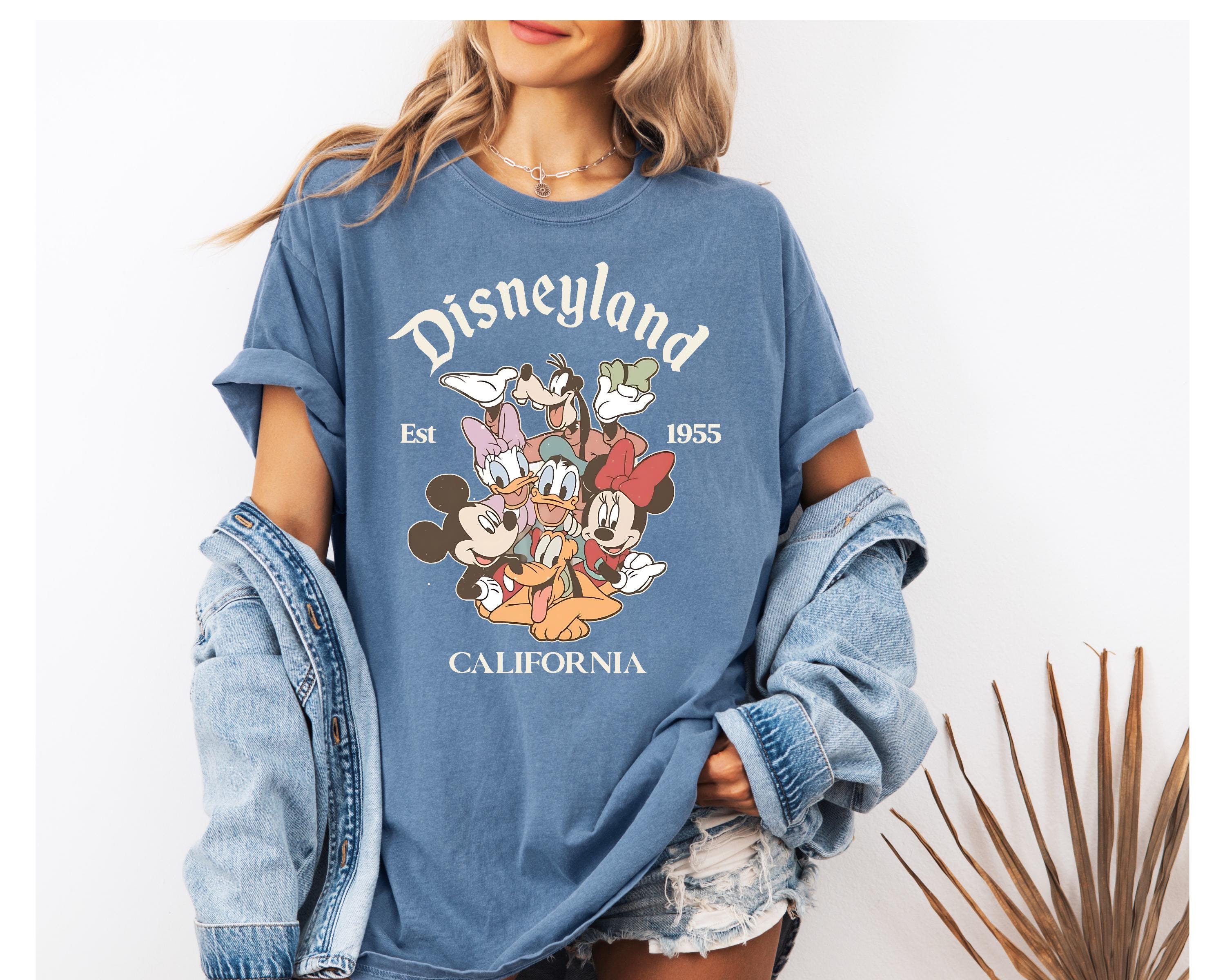 Comfort Color Retro Disneyland California Shirt, Disneyland Est 1955 Shirt, Mickey And Friends Shirt, Walt Disney World, Disney Vacation Tee