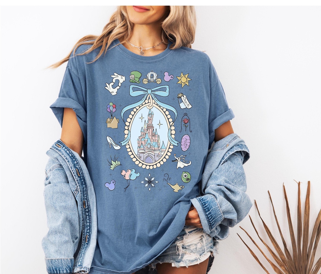 Comfort Colors Walt Disney Castle Shirt, Disney Castle Shirts, Magic ...