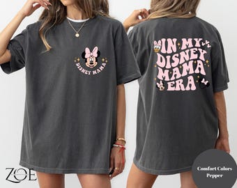 Camiseta "En mi época de mamá Disney", camiseta de viaje familiar a Disneylandia, camiseta de mamá Minnie, camiseta de Disney para niñas, camiseta de mamá Disney, regalo para madres Disney, la mejor mamá