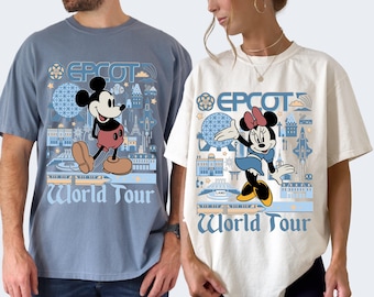 Disney Epcot Shirt, Mouse And Friends Shirt, Disney Family Trip 2026, Magic KingdomTee, Retro Epcot Mickey and Friends Shirt
