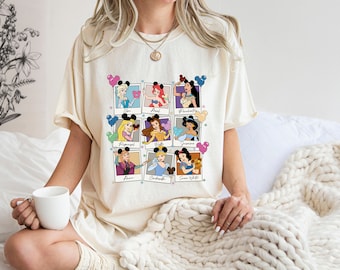 Retro Disney Princess Shirt, Princess Tee, Disney Princess Tee,Walt Disney World Princess,Disney Ariel Cinderella Belle Elsa Rapunzel Shirts