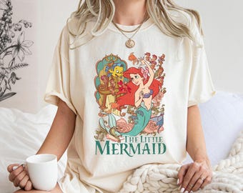 Comfort Colors The Little Mermaid Shirt, Disney Ariel T-shirt, Women's Little Mermaid Ariel Shirt, Ariel Mermaid Shirt, Shirt For Kids